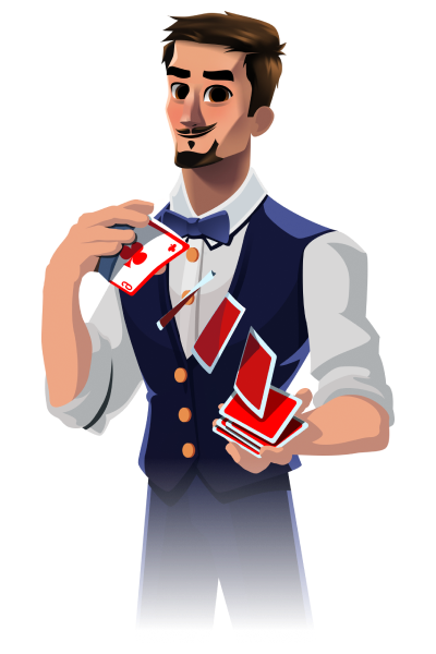 Casinok dealer presenting the exclusive OWENSLOTS bonus